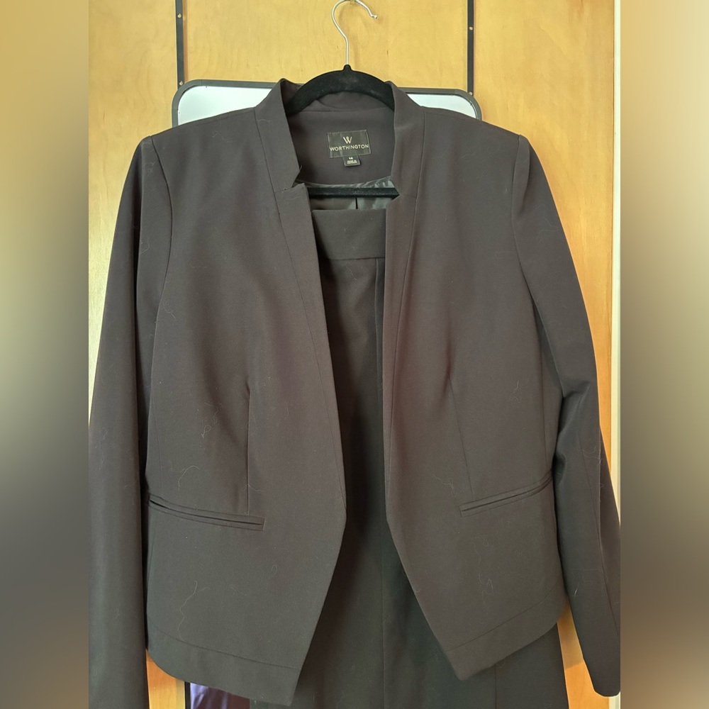 Worthington Women's Black Skirt Suit